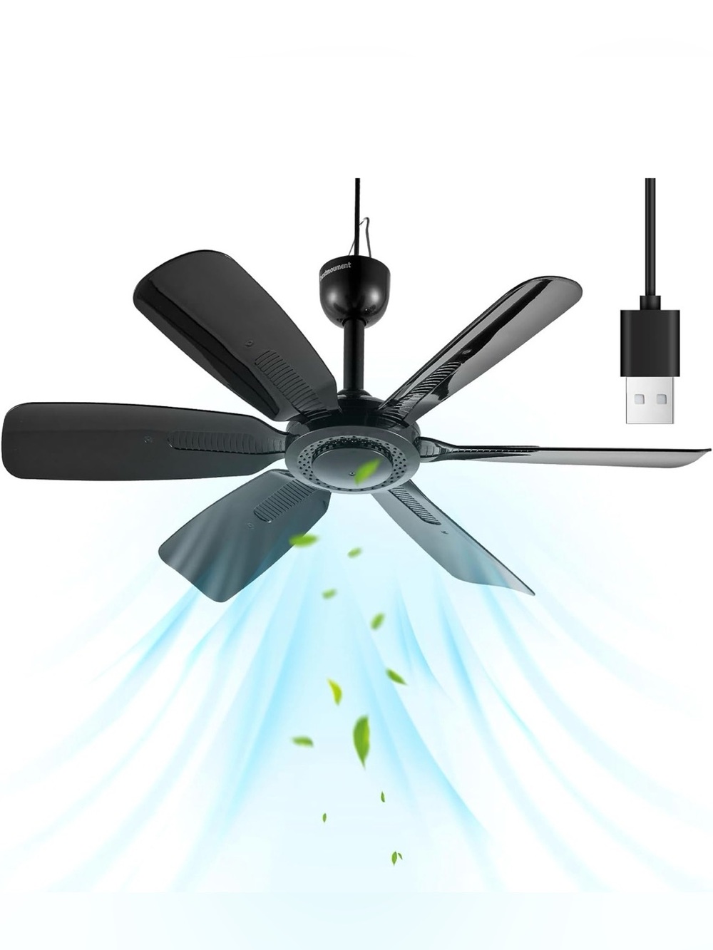 New small portable ceiling fan USB air cooler fan rooms kitchen